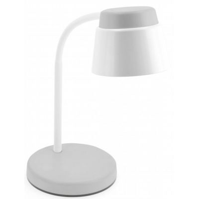 GTV Helin lampa biurkowa 1x6 W biała-szara LB-HEL6W-15-DEC
