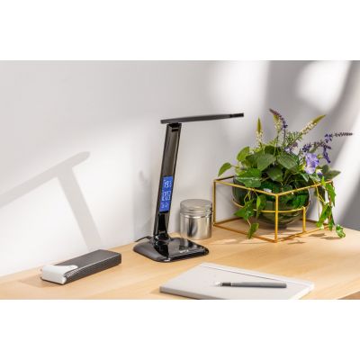 GTV Linear lampa biurkowa 1x7 W czarna LB-LIN7W-10-DEC