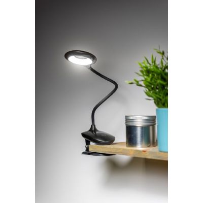 GTV lampa biurkowa 1x4 W czarna LB-RIN4W-10-DEC