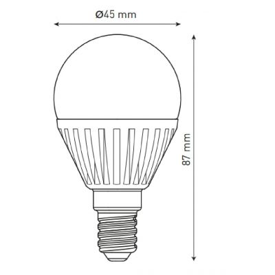GTV żarówka LED 1x10 W 3000 K E14 LD-SMB45B-10