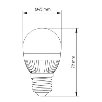 GTV żarówka LED 1x10 W 4000 K E14 LD-SMNB45B-10