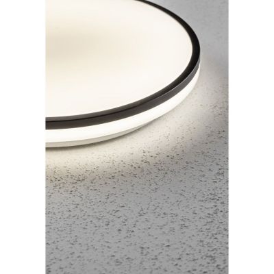 GTV Tula plafon 1x24 W biały-czarny LD-TUL24W-NW-00