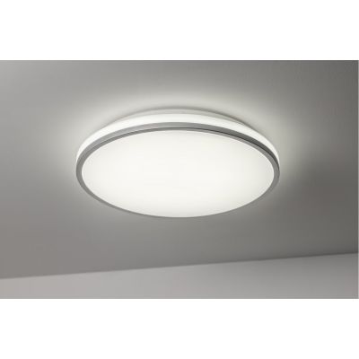 GTV Tula plafon 1x24 W biały-szary LD-TUL24W-NW-80