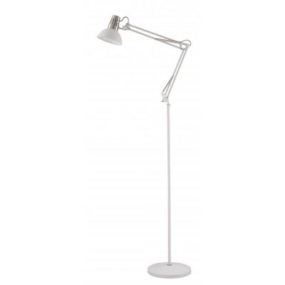 GTV Artemia lampa stojąca 1x40 W biała-srebrna LP-ART-F-E27-00-DEC