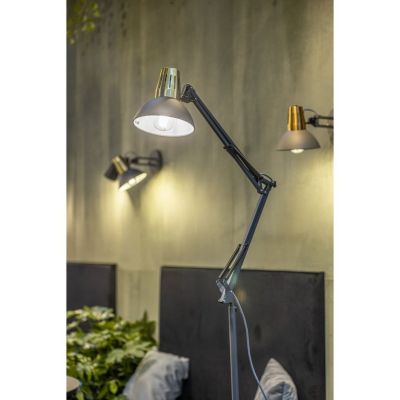 GTV Artemia lampa stojąca 1x40 W czarna-złota LP-ART-F-E27-10-DEC