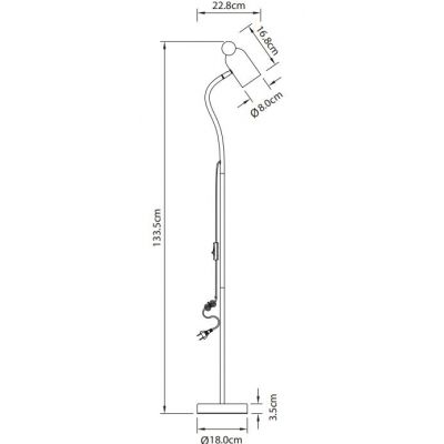 GTV Mouse lampa stojąca 1x25 W różowa LP-MOUS-20-DEC