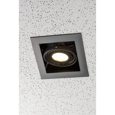 GTV Pireo lampa do zabudowy 1x50 W czarna OP-PIREO1-20