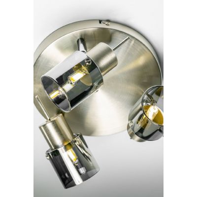 GTV Aralia lampa podsufitowa 3x20 W przydymiona OS-AR3G9-10
