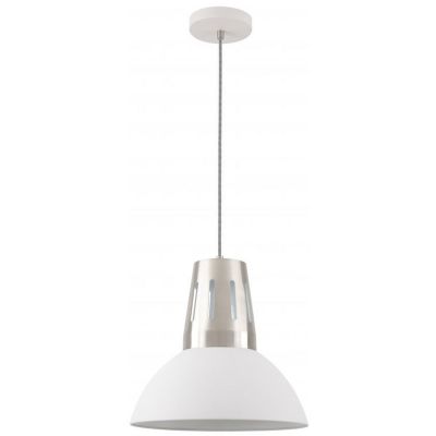 GTV Artemia lampa wisząca 1x40 W biała-srebrna OS-ART-L-E27-00-DEC