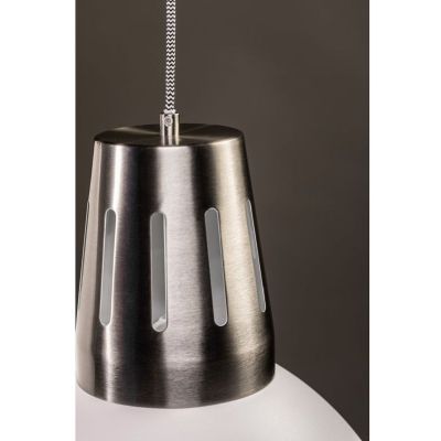 GTV Artemia lampa wisząca 1x40 W biała-srebrna OS-ART-L-E27-00-DEC