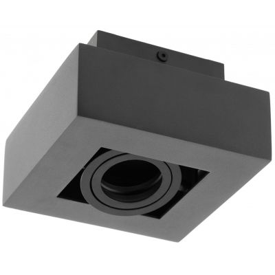 GTV Aster lampa do zabudowy 1x50 W czarna OS-AS1GU10-10