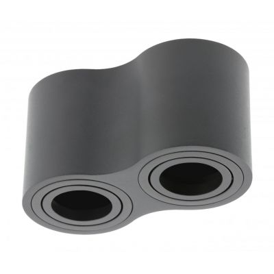 GTV Aveiro lampa podsufitowa 2x20 W czarna OS-AVB80160OK2-00