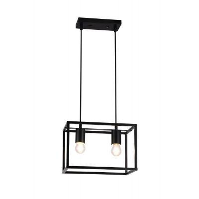 GTV Diu lampa wisząca 2x40 W czarna OS-DIU2-10-DEC