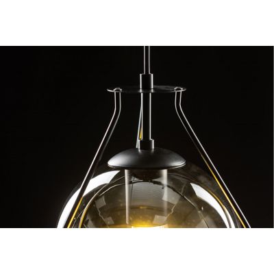 GTV Drop lampa wisząca 1x25 W czarna-przydymiona OS-DRO2-10-DEC