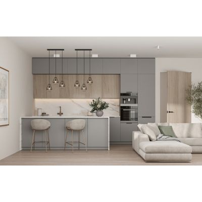 GTV Drop lampa wisząca 3x25 W czarna-przydymiona OS-DRO3-10-DEC