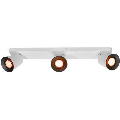 GTV Elli lampa podsufitowa 3x20 W biała OS-ELLI-3GU10-00-DEC