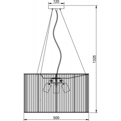 GTV Foresto lampa wisząca 3x40 W czarna OS-FORES2-10-DEC