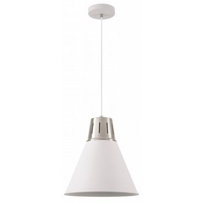 GTV Gianni lampa wisząca 1x40 W biała-srebrna OS-GIAN-L-E27-03-DEC