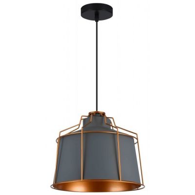 GTV Goa lampa wisząca 1x40 W szary/popielaty OS-GOA-15-DEC