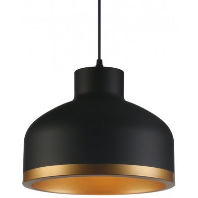 GTV Goldi lampa wisząca 1x40 W czarna-złota OS-GOLD1-11-DEC