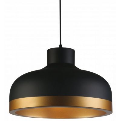 GTV Goldi lampa wisząca 1x40 W czarna-złota OS-GOLD2-11-DEC