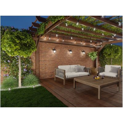 GTV Grande-Ad kinkiet zewnętrzny 1x60 W czarny OS-GRA0DA-00