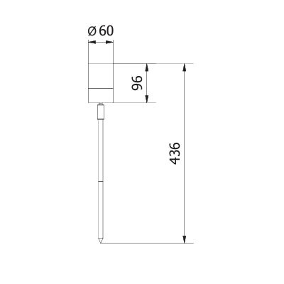 GTV Riven lampa stojąca zewnętrzna 1x20 W inox OS-GRAZIEGU10-01