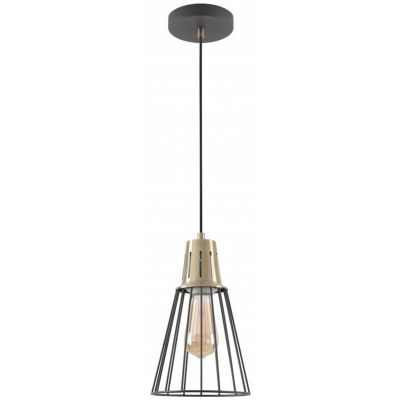 GTV Kaliope lampa wisząca 1x40 W czarna-złota OS-KAL-E27-11-DEC