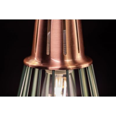 GTV Kaliope lampa wisząca 1x40 W zielona-złota OS-KAL-E27-26-DEC