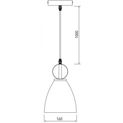 GTV Kerala lampa wisząca 1x40 W biała OS-KERA-00-DEC