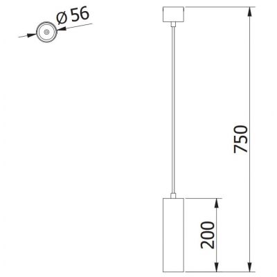GTV Lagos lampa wisząca 1x20 W biała OS-LAGD20W-10