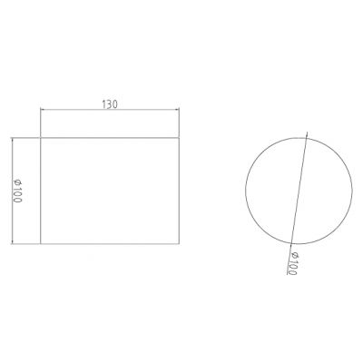 GTV Lento lampa podsufitowa 1x35 W grafitowa OS-LEN100OKG-30