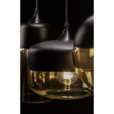 GTV Lender lampa wisząca 1x40 W czarna OS-LEND2-10-DEC