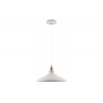 GTV Loret lampa wisząca 1x40 W biała OS-LOR-L-E27-00-DEC