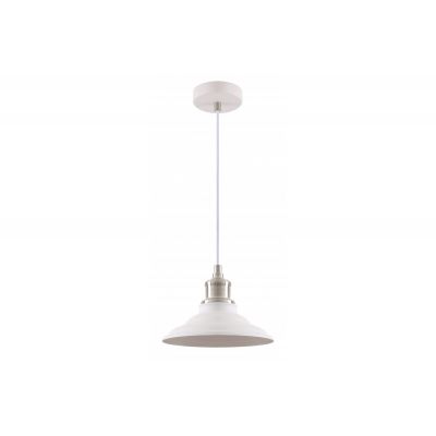 GTV Loret lampa wisząca 1x40 W biała OS-LOR-M-E27-00-DEC