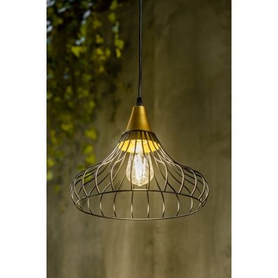 GTV Lotte lampa wisząca 1x40 W czarna-złota OS-LOT-11-DEC