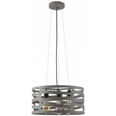 GTV Marisa lampa wisząca 3x40 W szary/popielaty OS-MAR-E27-15-DEC