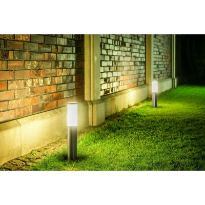 GTV Milan-P lampa stojąca zewnętrzna 1x40 W stal OS-MILA45P-00