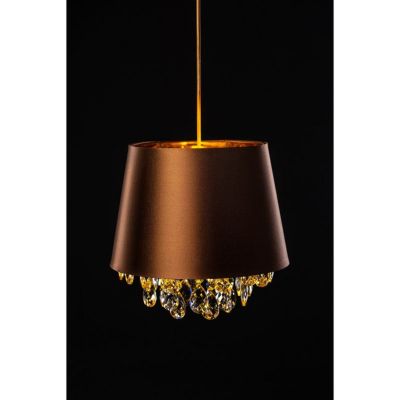 GTV Nesto lampa wisząca 1x40 W złota-brązowa OS-NES-42-DEC