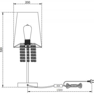 GTV Nesto lampa stołowa 1x40 W złota-brązowa OS-NES3-42-DEC