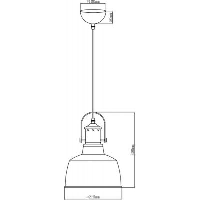 GTV Noor lampa wisząca 1x40 W biała OS-NOOR-00-DEC