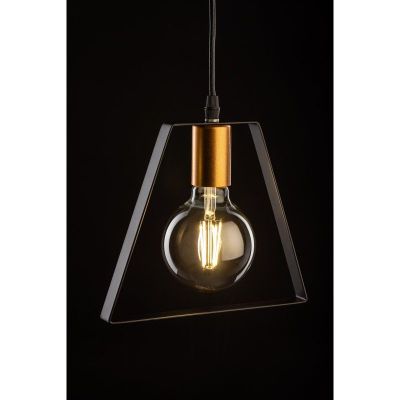 GTV Oxalis lampa wisząca 1x40 W czarna OS-OXAL-10-DEC