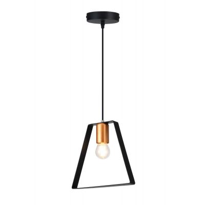 GTV Oxalis lampa wisząca 1x40 W czarna OS-OXAL-10-DEC
