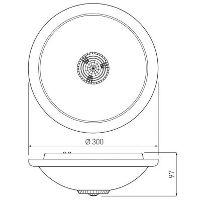 GTV Vizela plafon 2x40 W biały OS-PLCRKZ-00