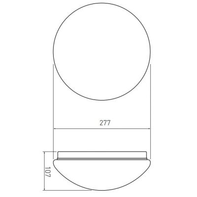 GTV plafon 1x40 W biały OS-PLCZMI-00