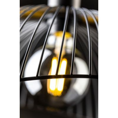GTV Reto lampa wisząca 1x40 W czarna OS-RETO1-10-DEC