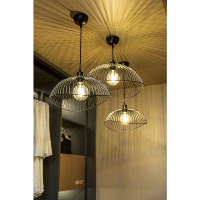 GTV Reto lampa wisząca 1x40 W czarna OS-RETO2-10-DEC