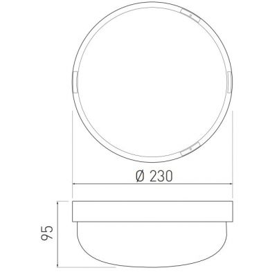 GTV Ringo lampa podsufitowa 1x100 W biała OS-RINGO1-00