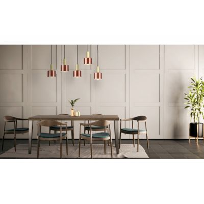 GTV Selvia lampa wisząca 1x40 W złota OS-SELV-40-DEC