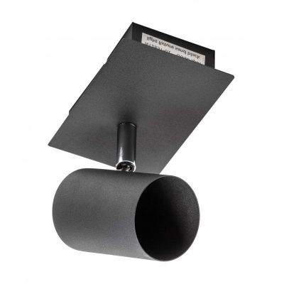 GTV Veneto lampa podsufitowa 1x20 W czarna OS-VEN20WO1-10